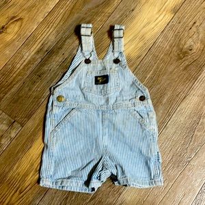 Vintage OshKosh Pinstripe Overall Shorts 💙